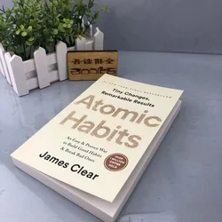 Hábitos atómicos de James Clear, una forma probada fácil de construir buenos hábitos, romper los malos, libros de autogestión y automejora