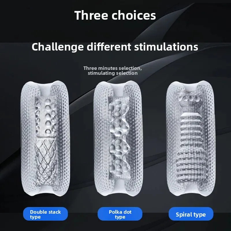 Masturbator Transparent Male Jelly Artificial Vagina Real Cat Male Penis Exerciser Cock Enlarger Sucking Sex Toy Pornography