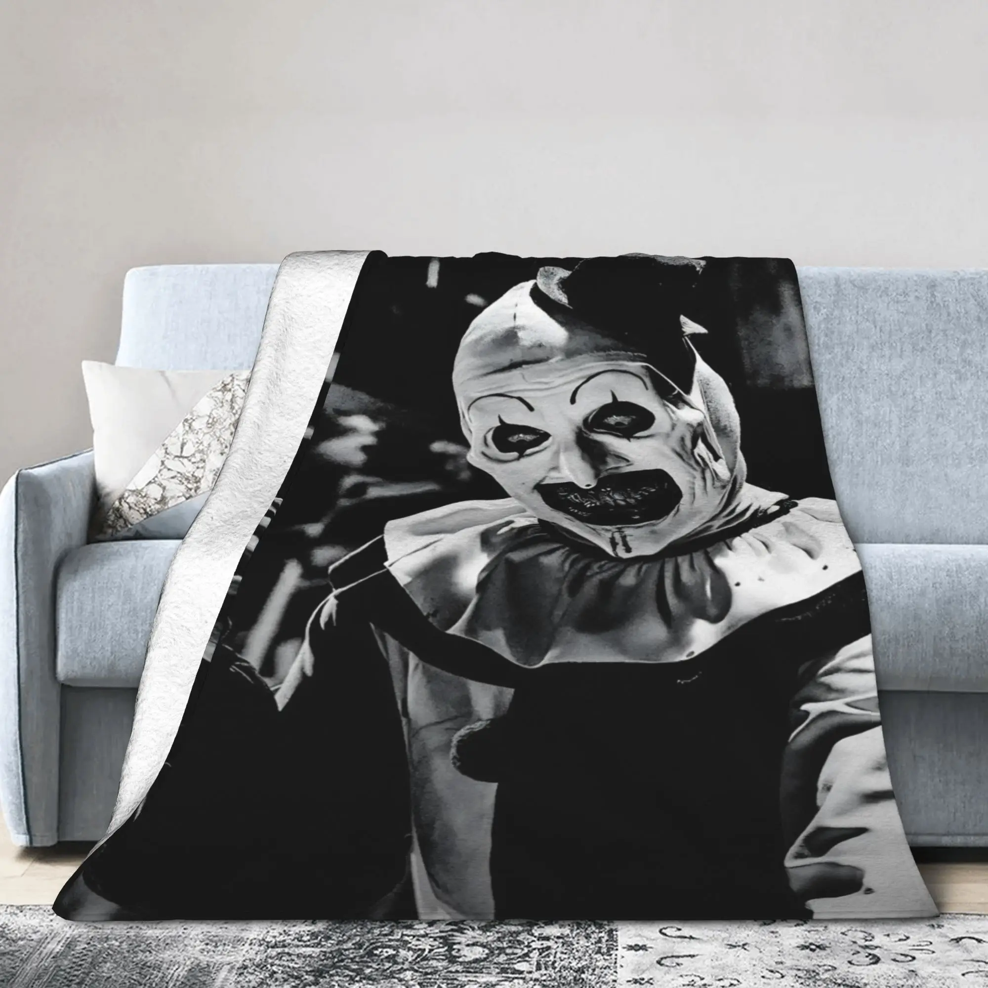 Terrifier Blankets Horror Movie Flannel Funny Breathable Throw Blanket for Home  Winter