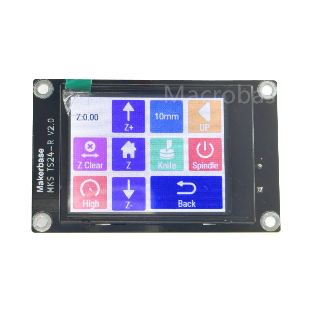 grbl 32 bit CNC shield controller ESP32 WIFI MKS DLC32 offline control panel TS24 touchscreen for laser marking machine