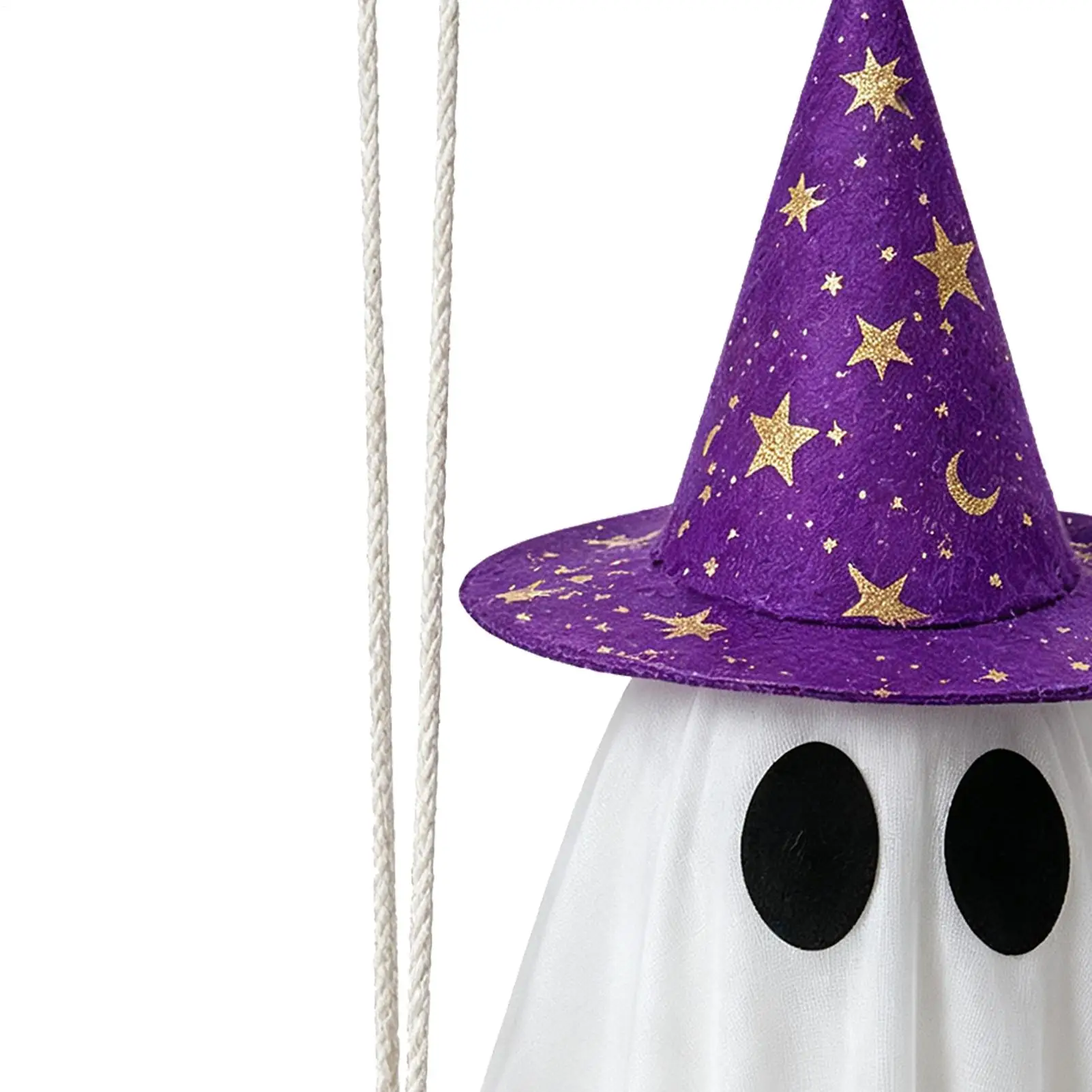 Swinging Ghost Decor With Bat 1.1 Meters Halloween Light Up Remote Control Funny Ghost Garden Decor For Haunted House Yard Porch