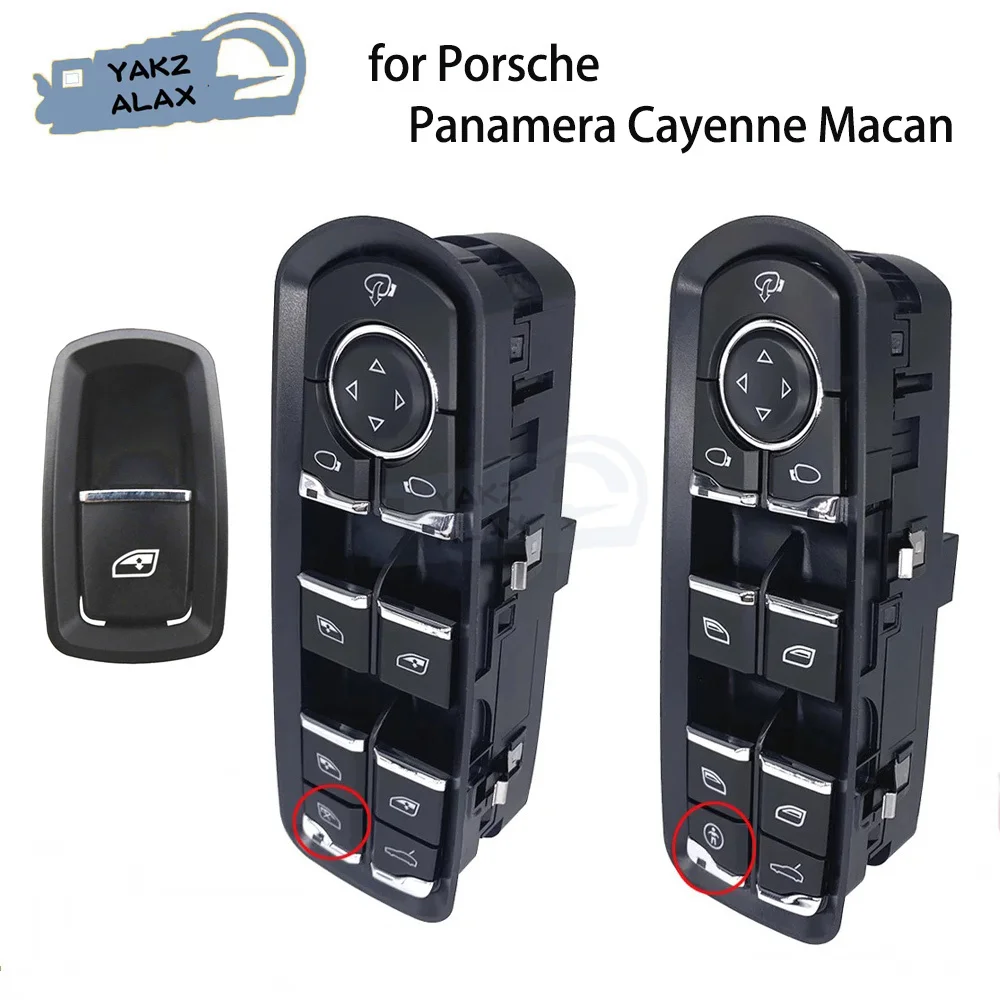For Porsche Panamera Cayenne Macan Front Left Electric Master Driver Passenger Side Power Window Control Switch Lifter Button