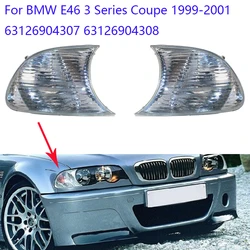 63126904307 63126904308 Car Clear Side Marker Signal Blinker Corner Parking Light Lamp for -BMW E46 3 Series M3 Coupe 1999~2001