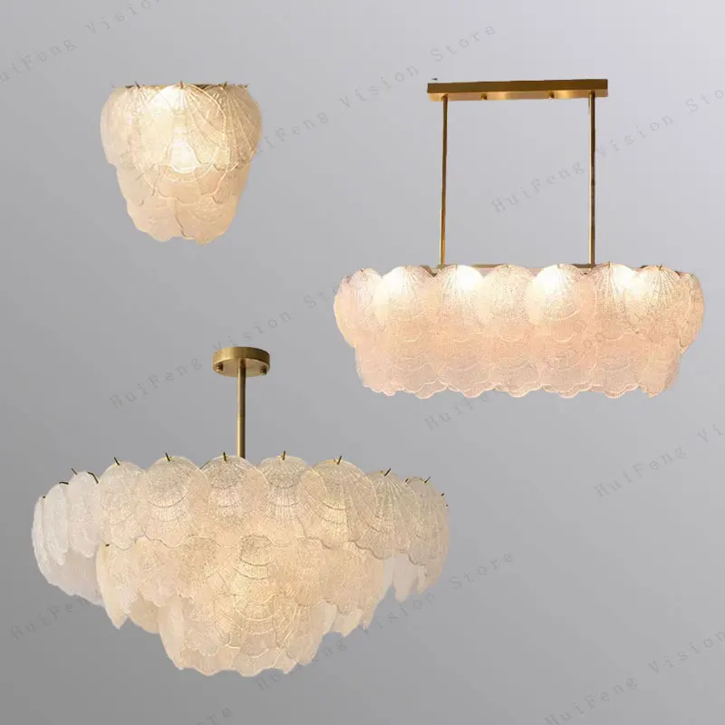 

Vintage European Style Glass LED Pendant Chandelier Lamps for Living Room Dining Room Hanging Indoor Home Decor Lighting