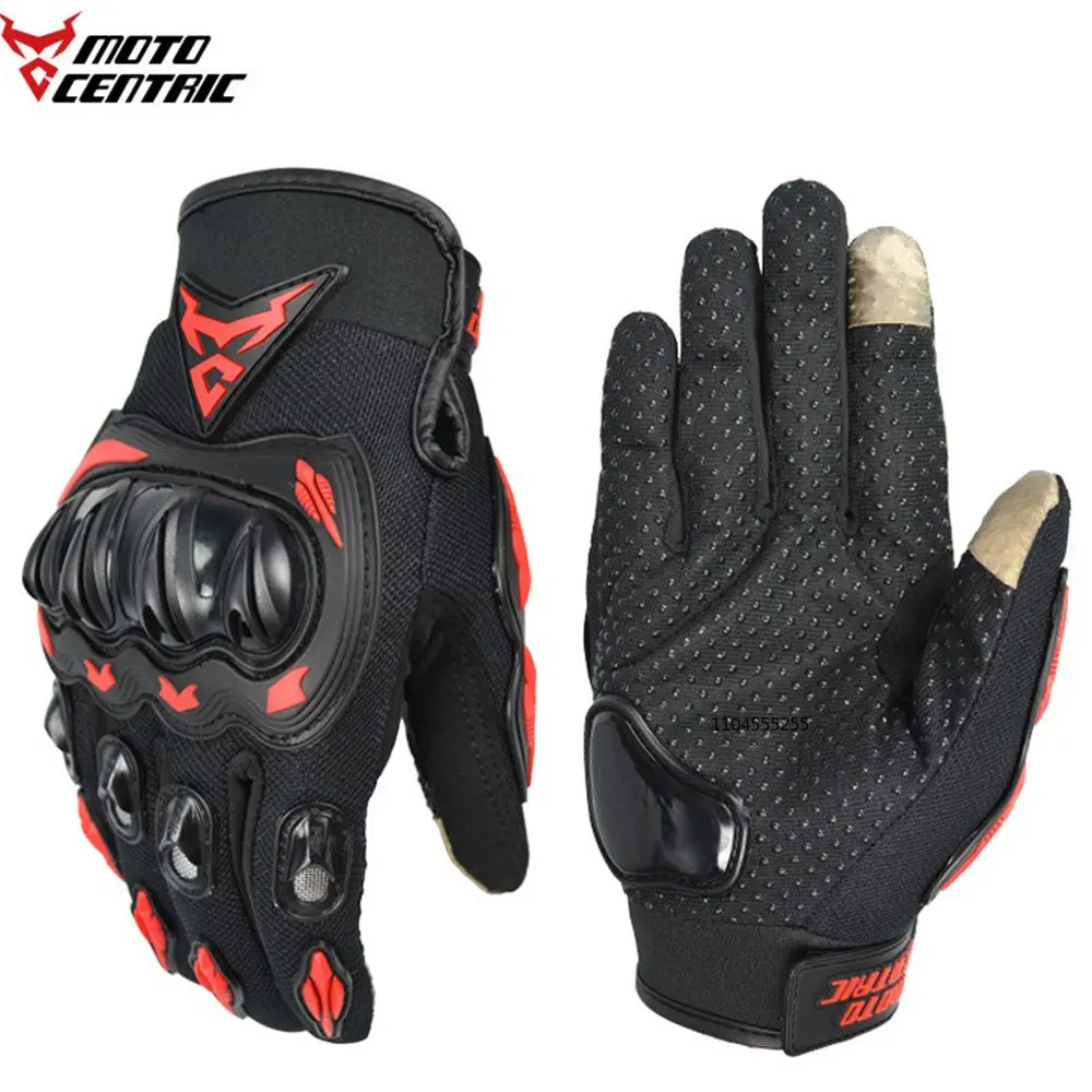 

Summer Full Finger Motorcycle Gloves Men Touch Screen Breathable Gloves Off Road Motocross Racing Moto Mountain Bicycle Gloves