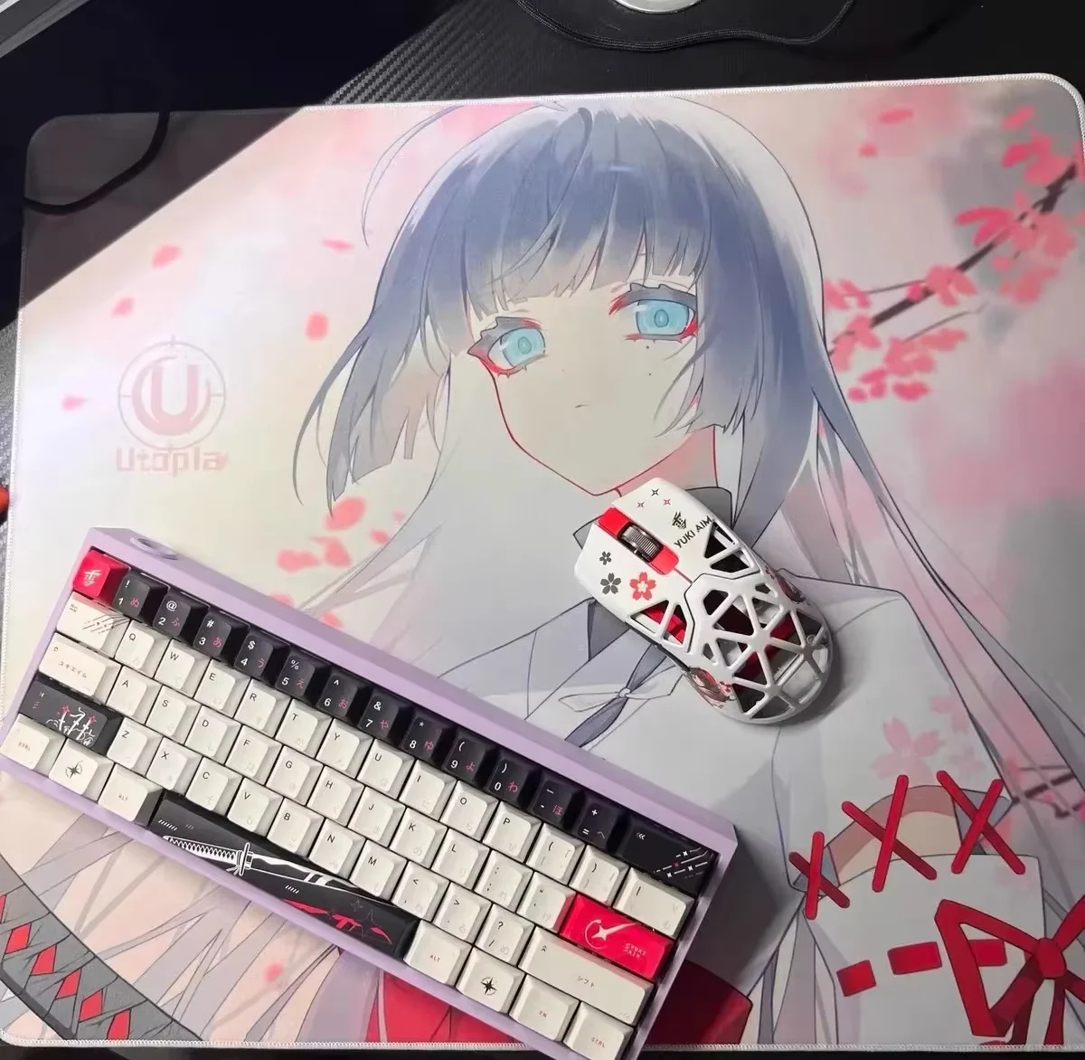 Imagem -06 - Keycap Japanese Roots para Teclado Mecânico Yuki Aim Individuação de Anime Personalizada Cherry Pbt Acessório 92 Chaves