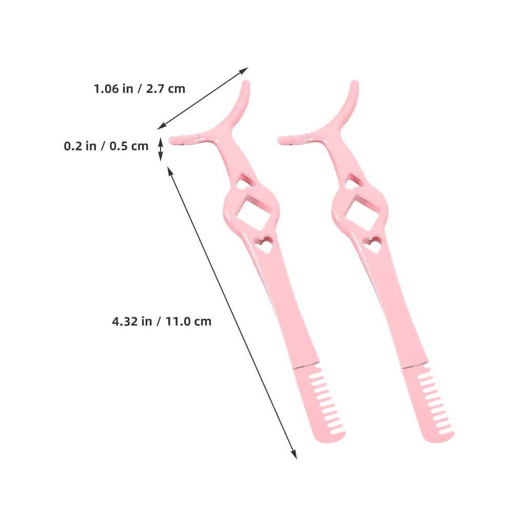 2 個ステンレス鋼まつげクランプピンセットまつげピンセットコーム付き多機能まつげアプリケーターツール美容ツール