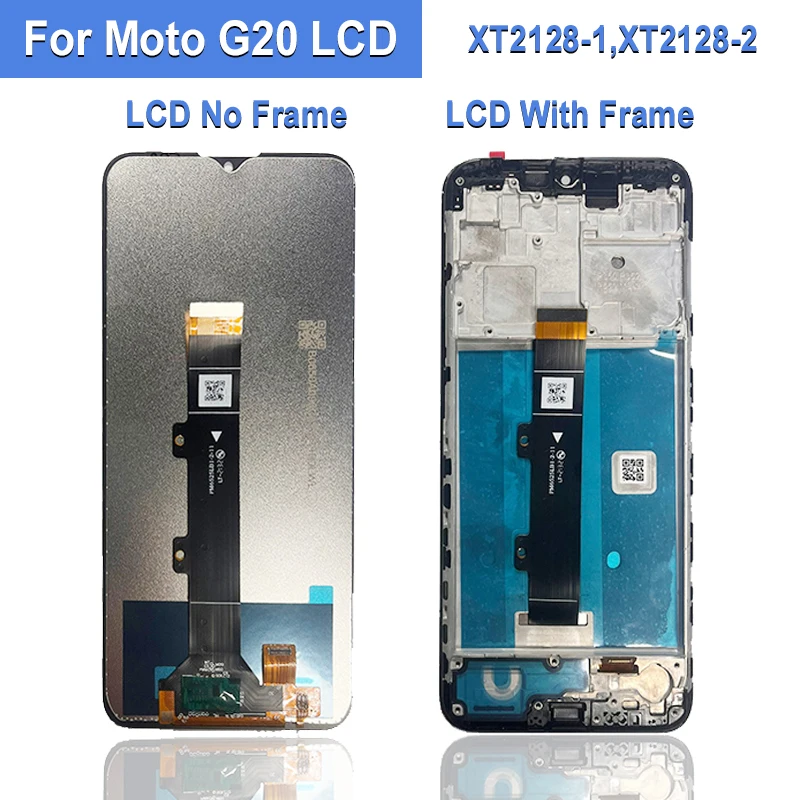 Original G Series Screen With Frame For Motorola Moto G10 G20 G30 G50 G60 LCD Touch Screen Digitizer Assembly Replacement Parts