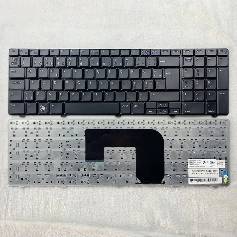 

Nordic Laptop keyboard For DELL Vostro 3700 V3700 I7-720 ND Layout