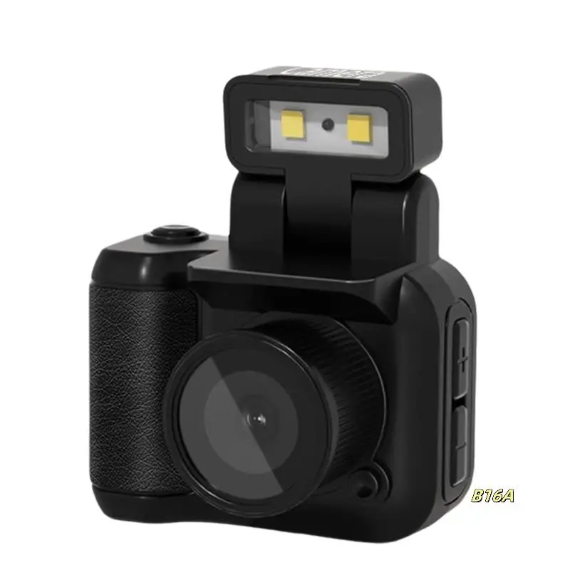 

Mini SLR Style Camera Cmos With Flash Light And Charging Dock Portable Video Recorder DV 1080P With LCD Screen A