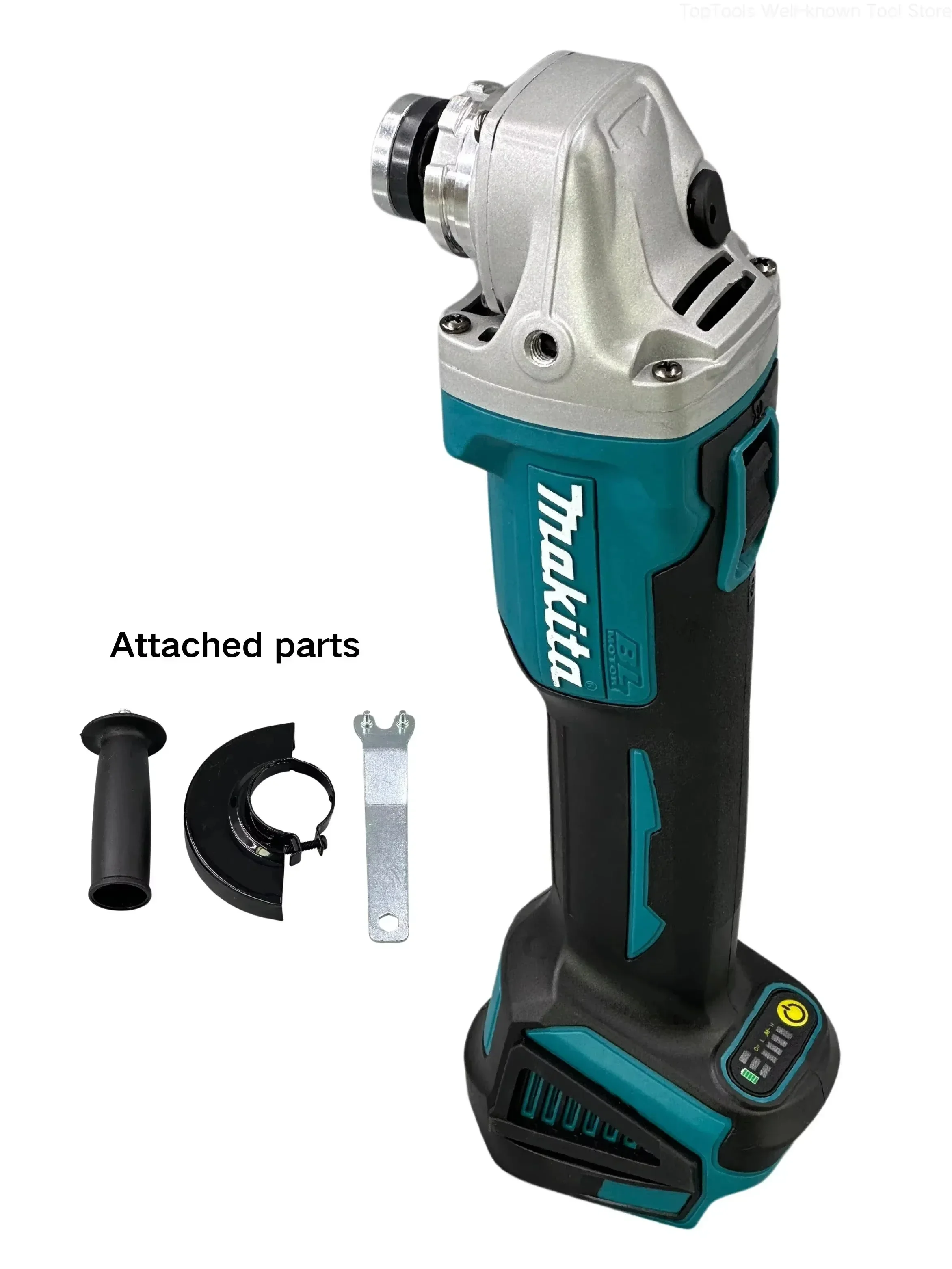 Makita DGA404 125mm Brushless Angle Grinder Cordless Li-ion Battery Cutting Polishing Grinding Tool Compatible with 18V Makita B