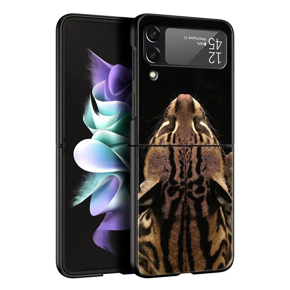 حافظة لهاتف سامسونج جالاكسي Z Flip3 Flip4 Flip5 حافظة لهاتف Z Flip 3 4 5 6 7 غطاء صلب قابل للطي