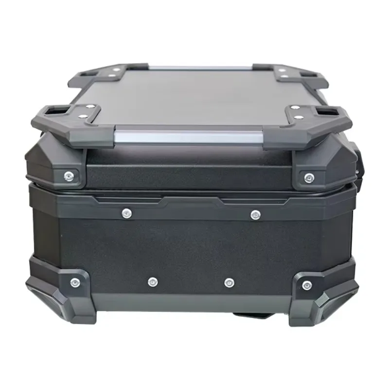 STLF 28L الألومنيوم دائم مقاوم للماء الأسود دراجة نارية الصندوق الخلفي OEM الغطاء العلوي سرقة الحرس #4