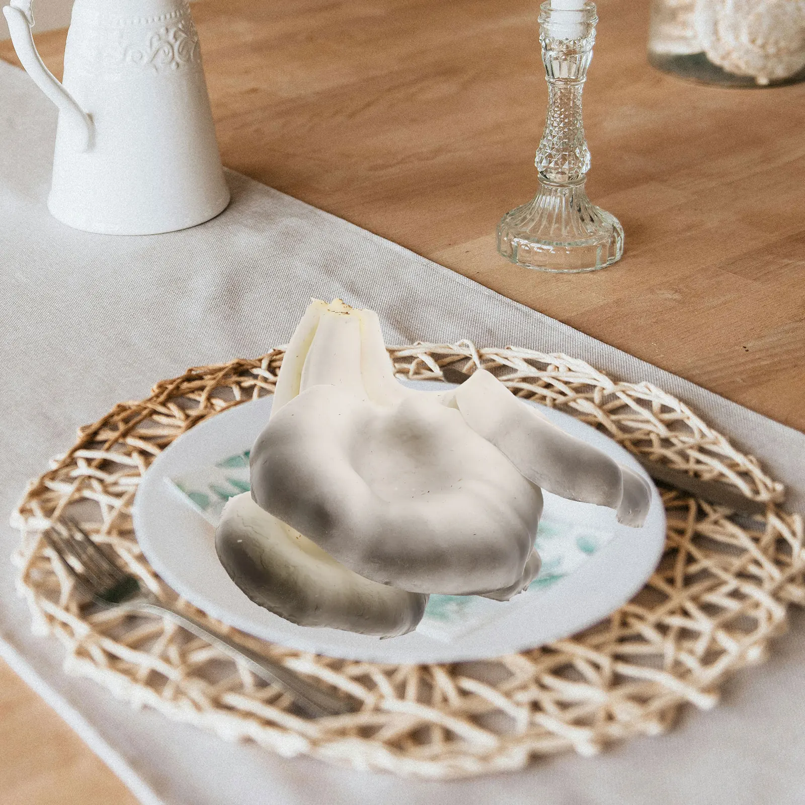 

Eva Oyster Mushroom Simulated Large Garden Decoration Home Bonsai Yard Outdoor Decor Bright Colorful Decorative Mushroom