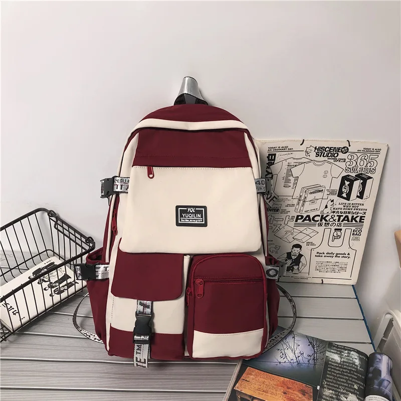 2024 Fashion Schoolbag Female Student Backpack Large Capacity Fashion Boy Backpack Computer Bag Femal School Backpack