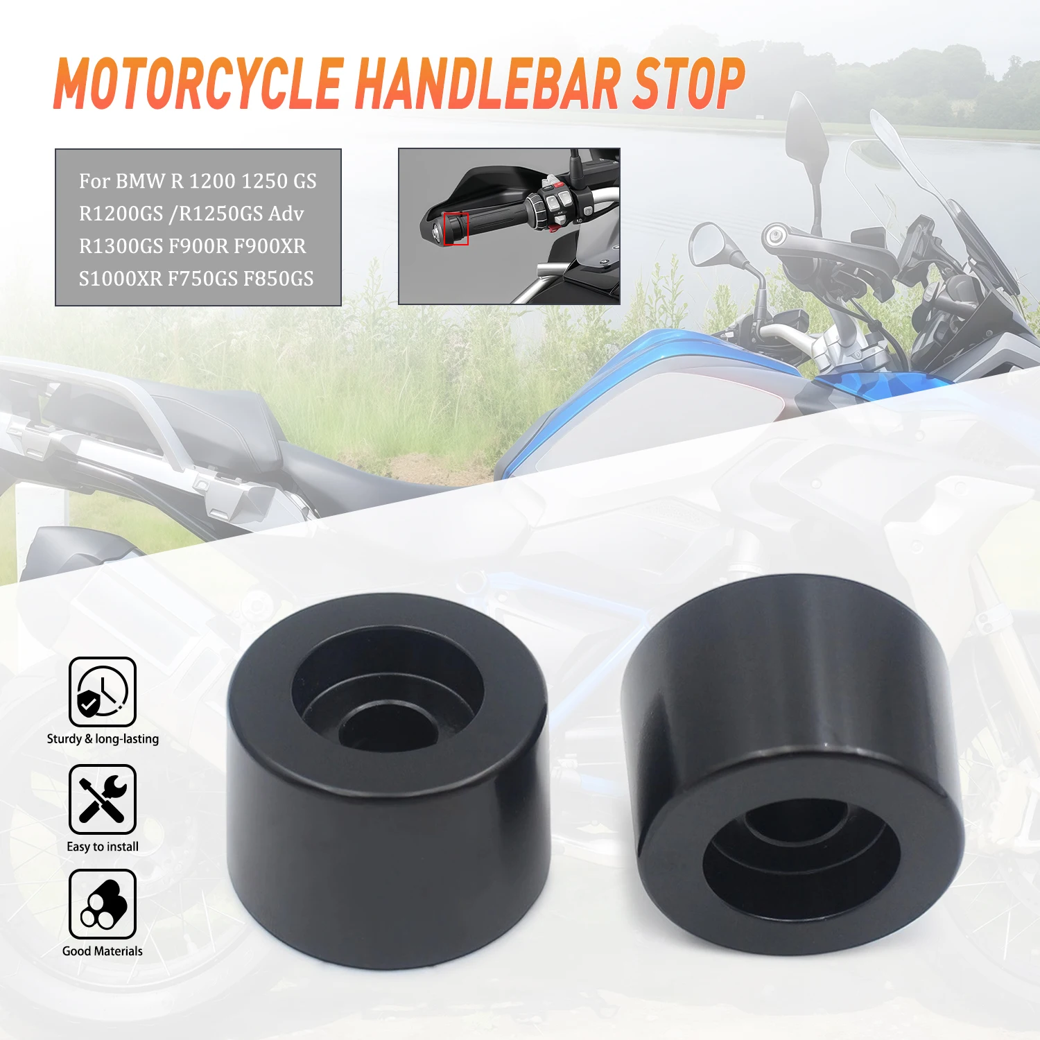 Motorcycle Part For BMW R 1200 1250 GS R1200GS/R1250GS Adventure R1300GS F900R XR S1000XR F750GS F850GS 2021 Handle Bar End