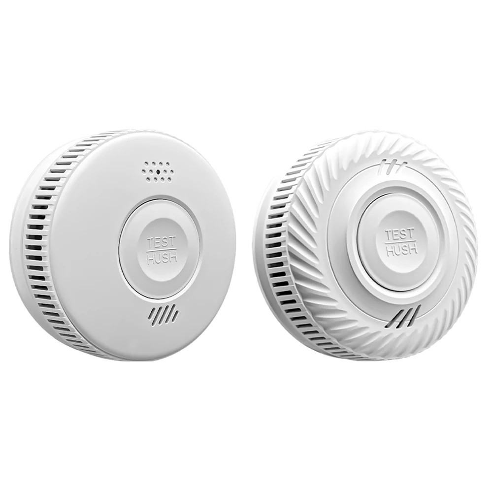 WiFi Smart Fire Alarm Battery Operated Smoke Detector with Test Button Fire Detector 85dB for Home Bedroom and Babyroom