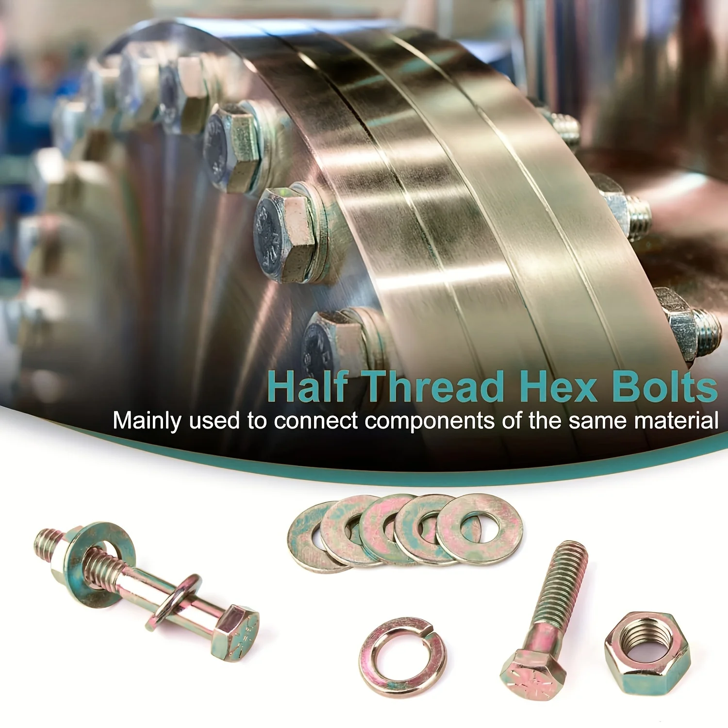 1060PCS SAE & Metric Bolts Nuts Assortment Kit 1/4-20 5/16-18 3/8-16 and M6 M5 M4 Heavy Duty Assorted Hex Bolts Washers Nuts