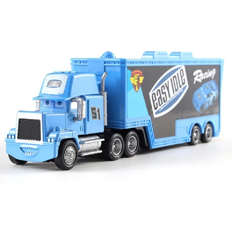 Viele LKW-Spielzeugmodell-Sammlungen: Chick Hicks King Lightning Hudson Auto Original Ramirez Legierung Druckguss Rennwagen Container-LKW 3 2 – Detail 1