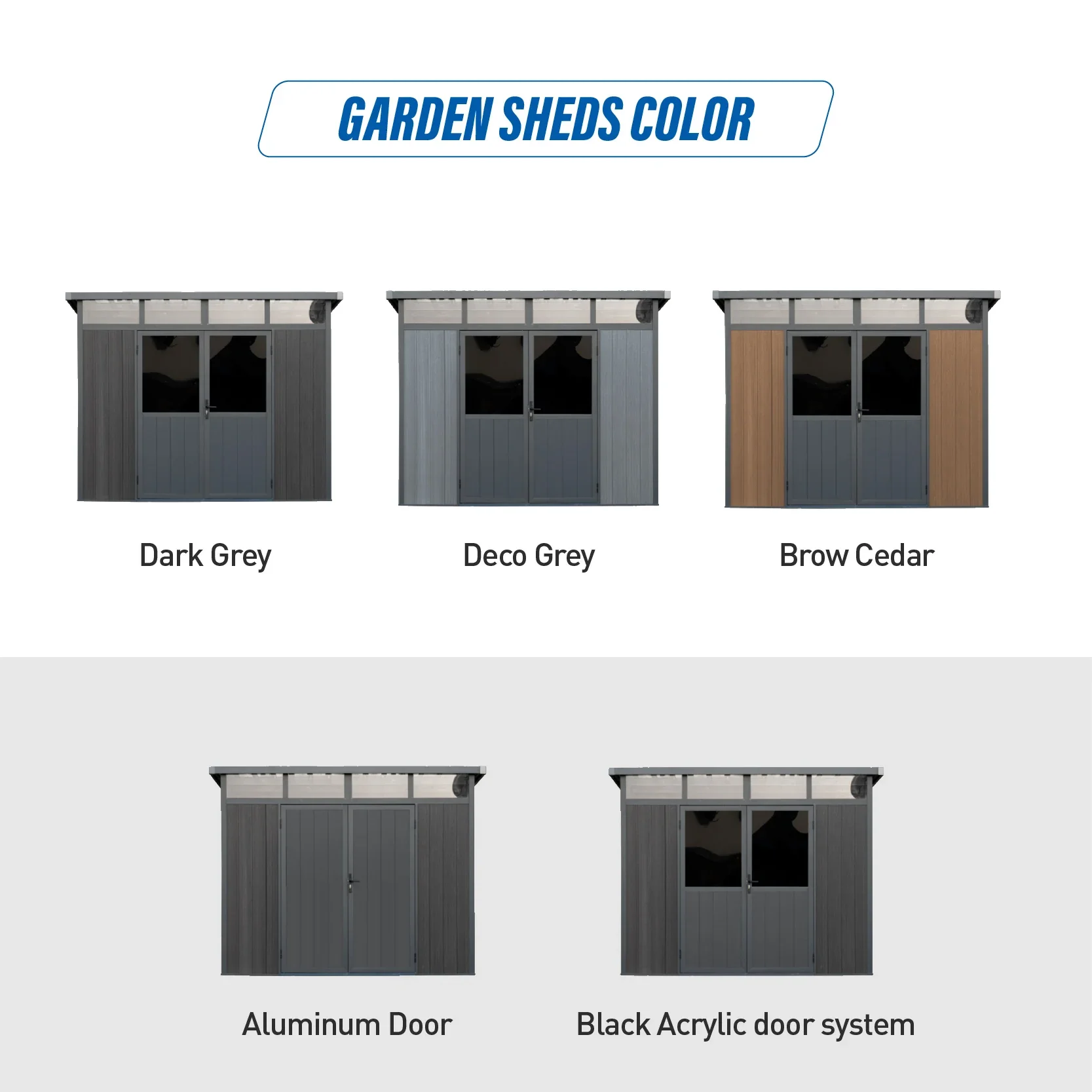 D2833 3M*3M High Performance Metal Tools Storage Shed Green Waterproof Steel Wood Home Garden Shed sheds storage outdoor