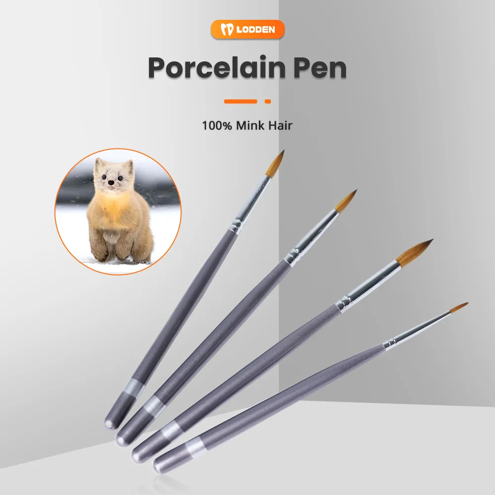 1 Stück 100 % Nerzhaar Dental Porzellan Stift Harz Pinsel Stift Dental Gestaltung Porzellan Zähne Zahnarzt Werkzeuge Labor für Lodden – Detail 1