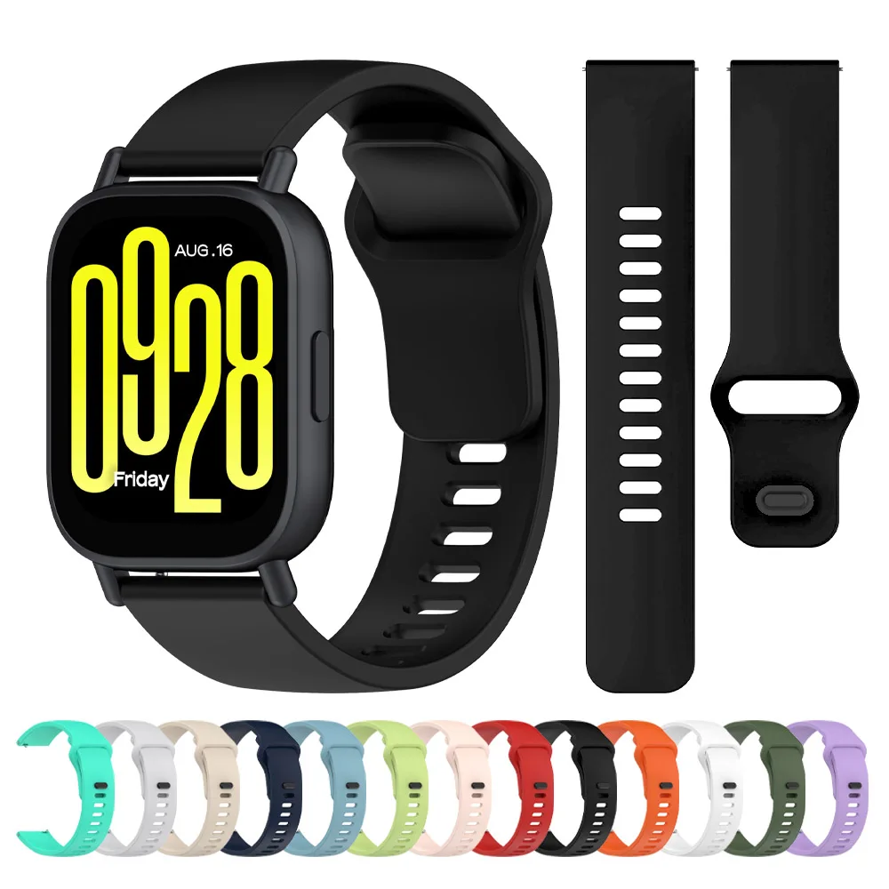 20 مللي متر 22 مللي متر حزام رسمي لساعة Redmi 5 نشط/لايت سيليكون باند لساعة هواوي 5 4/GT 5 4 3 2 سوار إكسسوارات رياضية