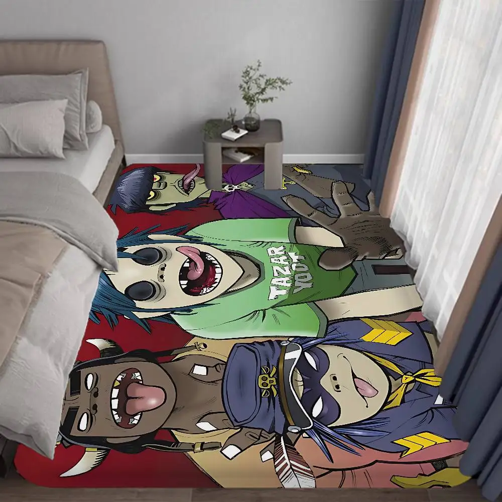 Music Cool Band G-gorillaz Room Mats Washable Non-Slip Living Room Sofa Chairs Area Mat Kitchen Doormat Area Rug