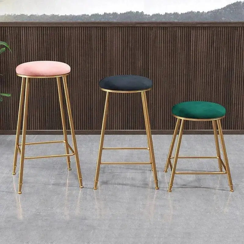 

Design Cafe Tabouret Comfortable High Kitchen Chair Stools Modern Bar Furniture Breakfast Banks Stool Home Chairs Luxury Chaise