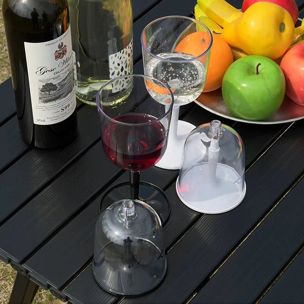 

Resin Collapsible Wine Glass Portable Detachable Plastic Wine Glasses Fall Resistance Shatterproof Reusable for Camping Outdoor