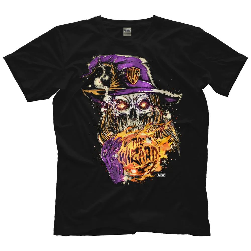 - Wizardy AEW Official T-Shirt  High Quality 100%Cotton Short Sleeve