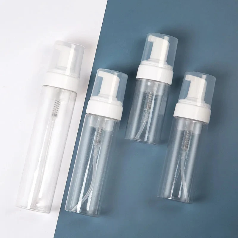 100ml/120ml/150ml/200ml Foaming Pump Bottle Facial Cleanser Portable Plastic Foam Bottles Refillable Lotion Shampoo Dispenser