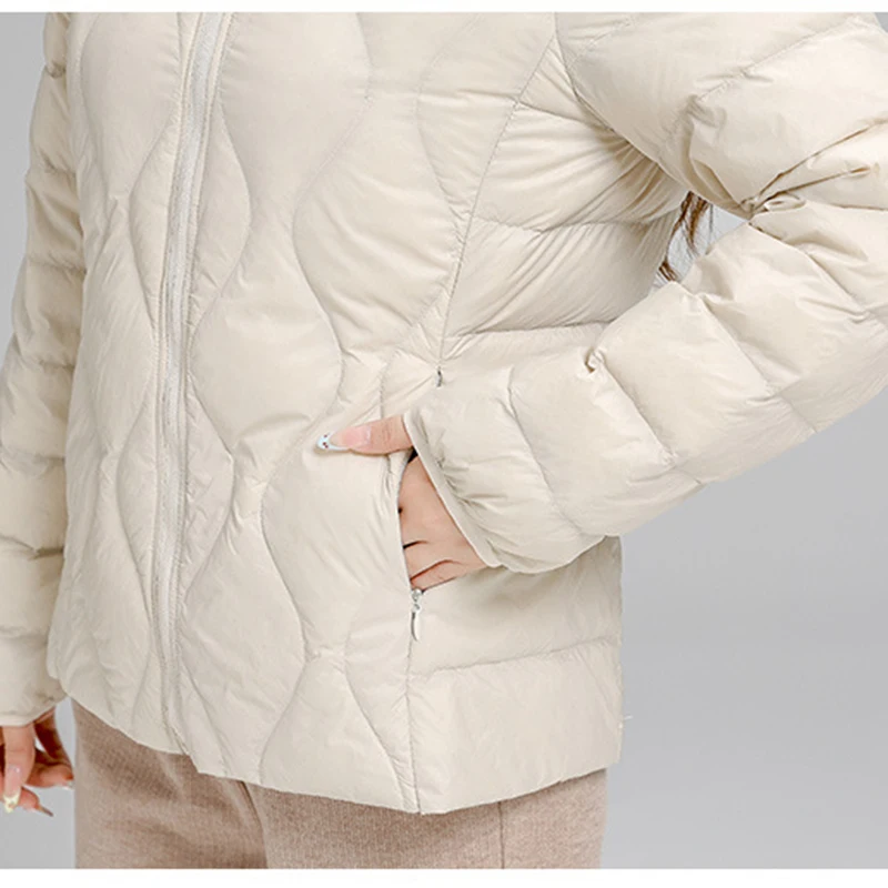 SEDUTMO Winter Slim Ultra Light Thin Duck Down Coat Women Casual Jackets Autumn Fashion Pocket Basic Parkas ED2099