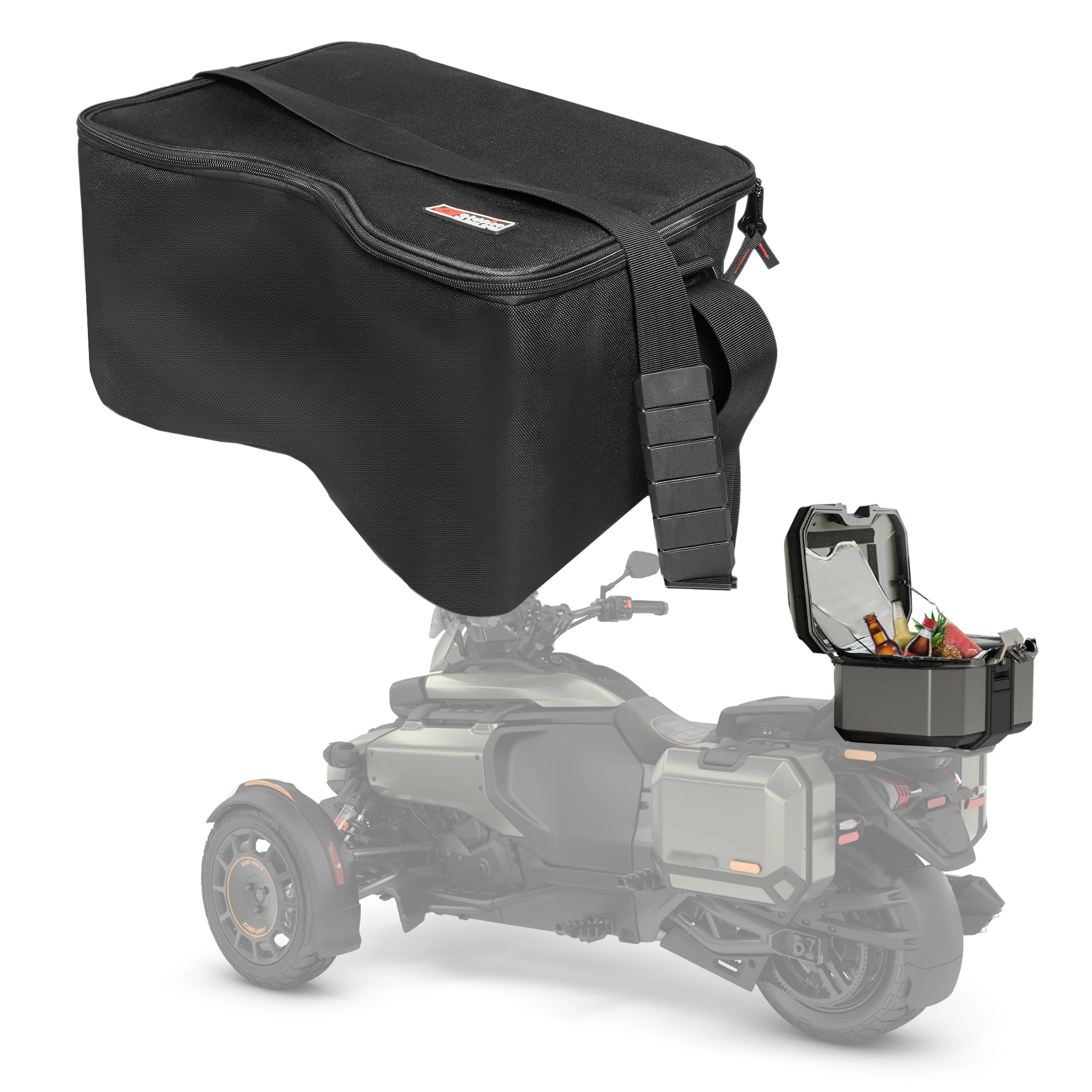 

Built for the 2025-2026 Canyon: Waterproof Trunk Cooler Bag with Shoulder Strap – Fits Redrock/XT Perfectly