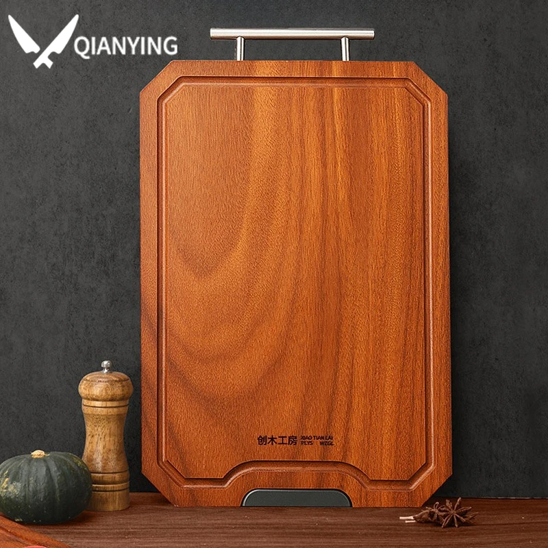 

Large Ebony-like Hardwood Cutting Board - Household Dual-Sided Anti-Microbial & Anti-Mold Kitchen Slab