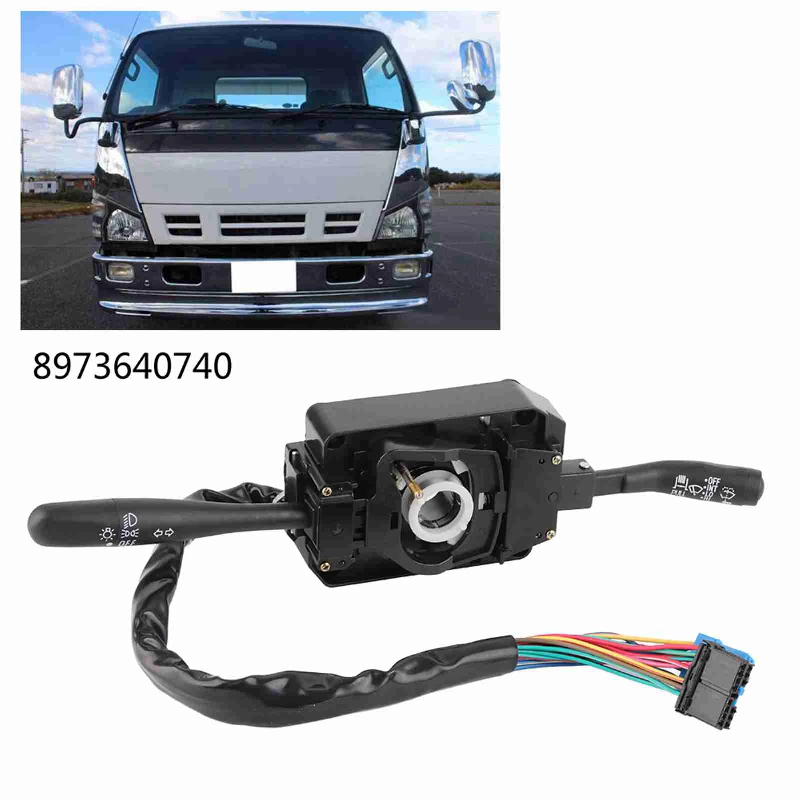 

8973640740 Комбинация указателя поворота и управления стеклоочистителем для Isuzu NPR NPR NQR 8973640740 Указатель поворота