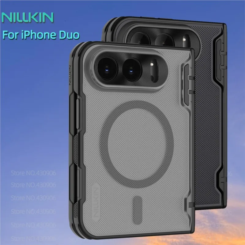 For iPhone Duo Case NILLKIN Fitted Case Magnetic Super Frosted Shield Matte PC Cover For iPhone Duo