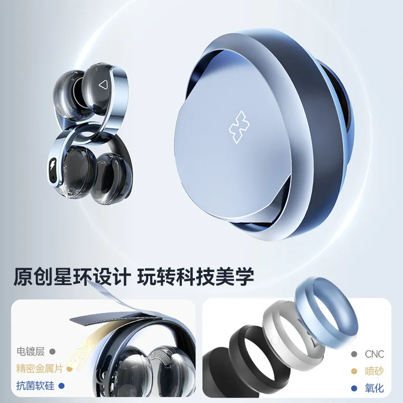 Ear Clip Earphones No In Ear Clip Ear Sports Running Pass Original SONGX Bluetooth Earphones Open Bone Conduction Concept