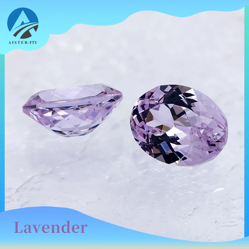 

Lavender Purple Color Oval Cut YAG Yttrium Aluminium Garnet Gemstone Stones Loose Gemstones for Making Jewelry DIY