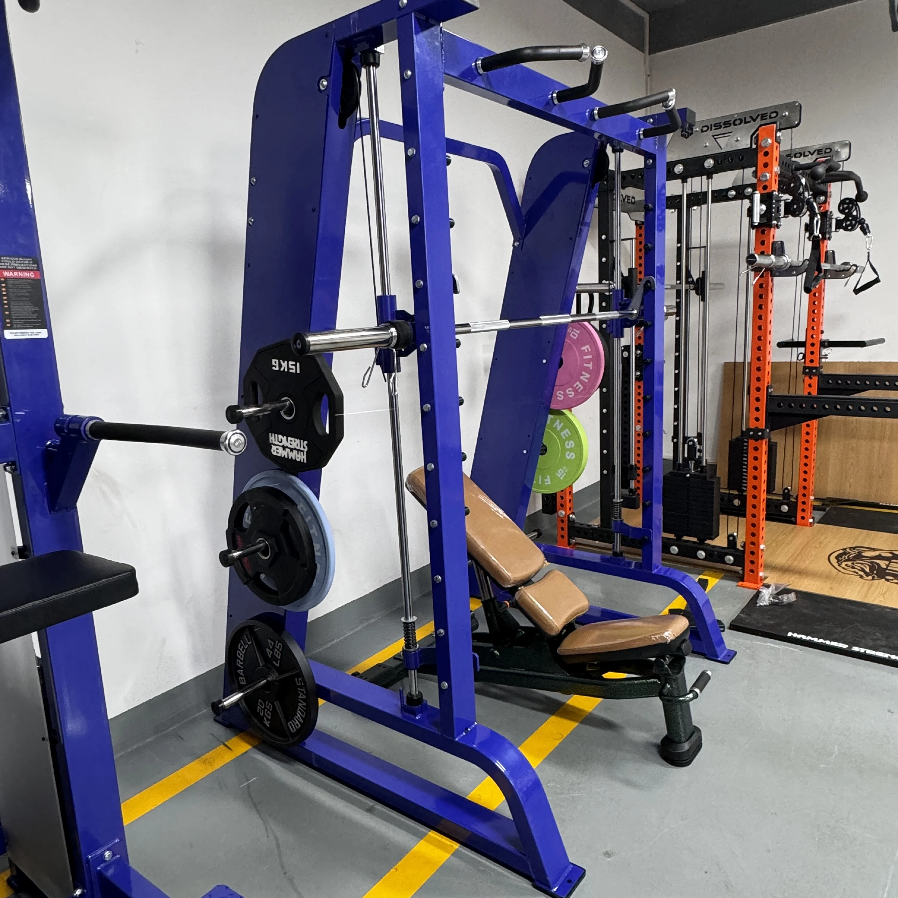

Multifunctional Smith Squat Machine Power Rack Gym Equipment Wholesale Fitness Plate Loaded Training Equipment Adjustable Frame