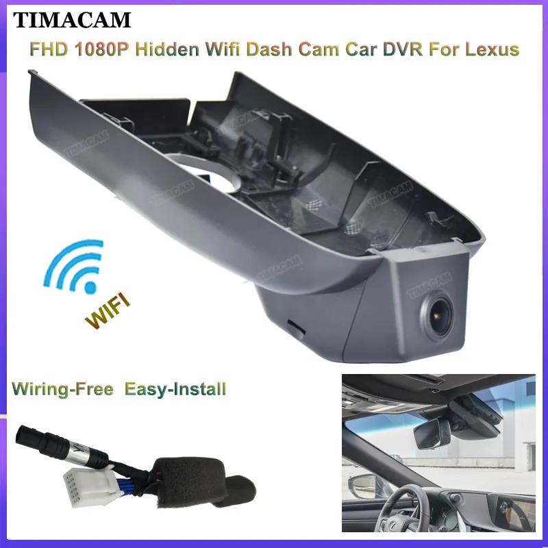 

TIMACAM For Lexus ES350 ES330 ES300 ES300h ES250 2008 2015-2017 2019 2020 2021 2022 Dash Cam Camera FHD Car Dvr Easy Install