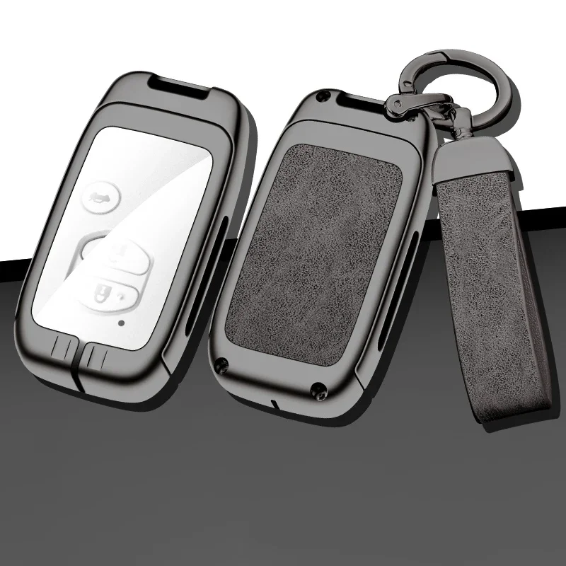 

Zinc Alloy Car For Toyota Remote Key Case Cover Land Cruiser Prado 5700 Crown Cruiser Key Bag Buckle Shell Auto Accesoriess