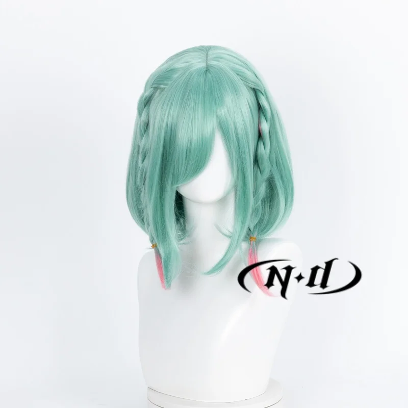 Parrucche cosplay ND Yaria Parrucchino biondo verde Honor of Kings Gioco Parrucche per capelli cosplay Sintetico resistente al calore per le donne Comic Con