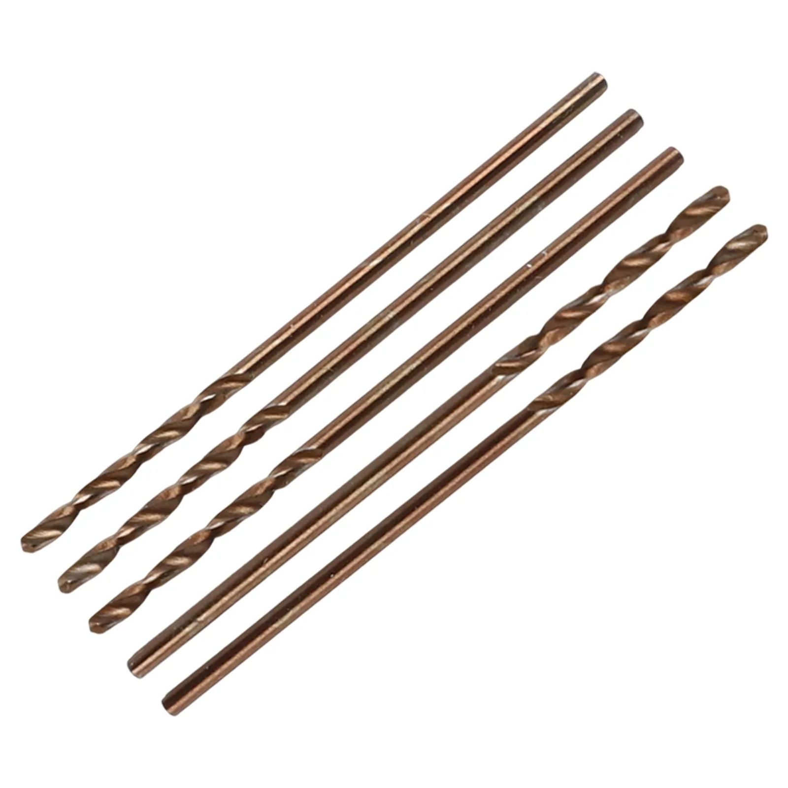 5PCS For M35 Cobalt Metric Drill Bits Set for Hardened Stainless Steel/Metal Featuring Split Point Design for Precision
