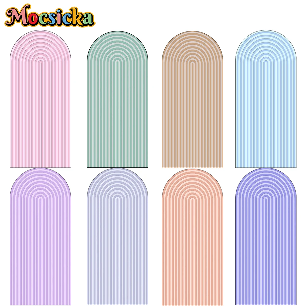 

Mocsicka double sided stitched arch photography baby shower decoration ripples birthday balloon decoration background studio