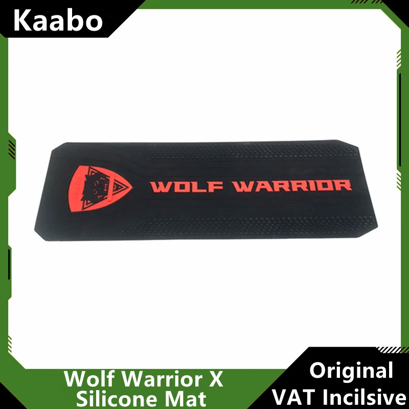 Original Kaabo Wolf Warrior X Silicone Mat Parts 10inch Electric Scooter Red Black Carpet Pad Foot Deck Cover Spare Accessories