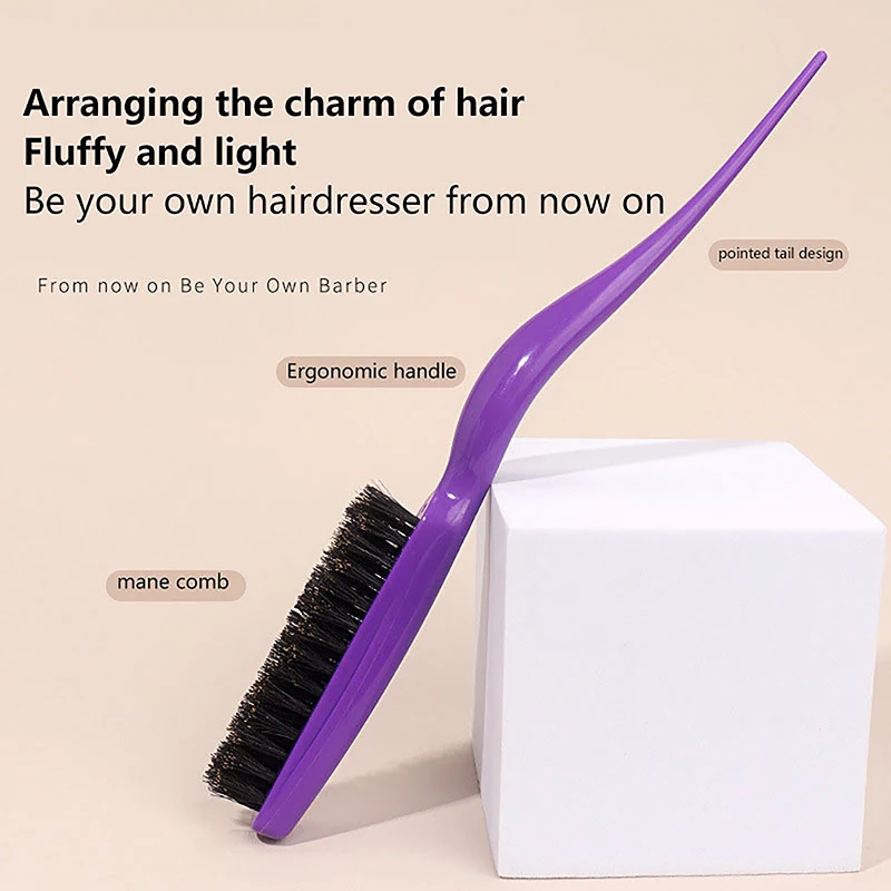 1 Pcs Professional Hair Comb Hair Styling Brushe Styling Tools Hairdressing Combs Bun Comb Bristle Comb Womens Hairstyles