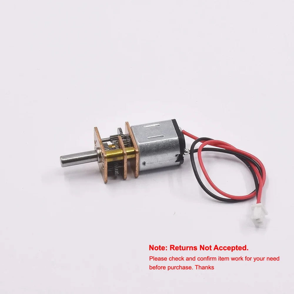 Микро 10 мм * 12 мм N10 цельнометаллический мотор-редуктор постоянного тока 1,5 В-6 В 3 В 3,7 В 92 об/мин медленная скорость большой крутящий момент для игрушечной модели электрический замок