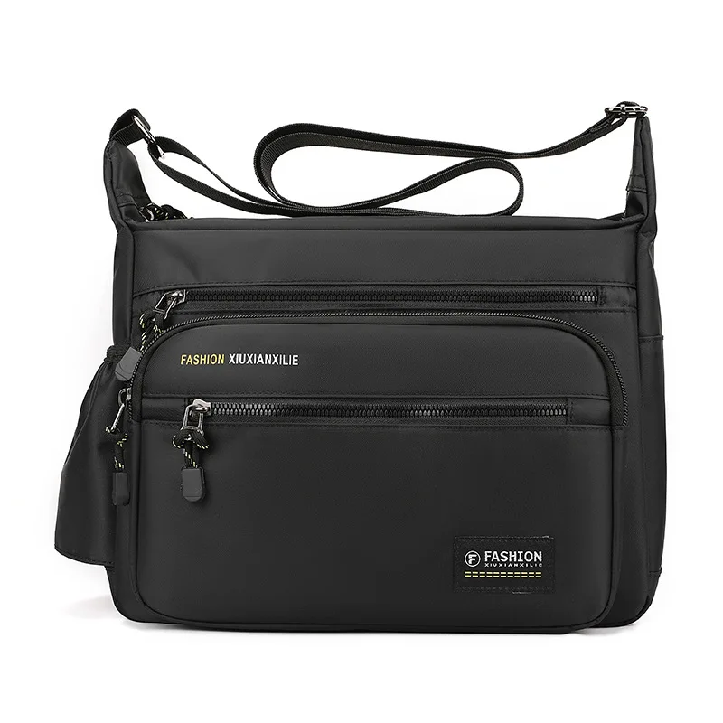 Large Capacity Men's Bag Single Shoulder Bag Waterproof Durable Backpack Multi Pocket Business Bag Casual Men's Crossbody Bags