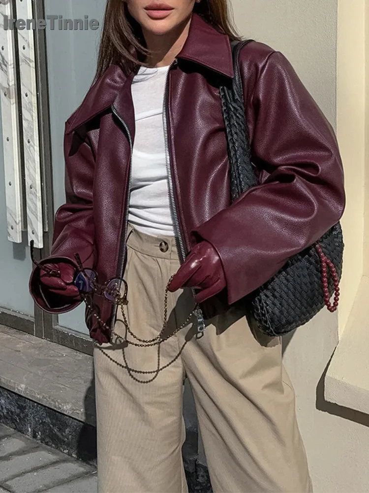 بدلة سوداء أنيقة برقبة على شكل حرف v من IRENE TINNIE 2025 سترات نسائية ضيقة بأكمام طويلة واحدة الصدر ملابس خارجية مكشكشة ملابس خروج