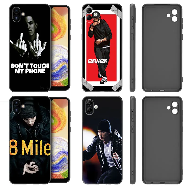 Rapper Eminem Phone Case For Samsung Galaxy A01 A03 Core A04 E A02 A05 A10 A20 A21 A30 A50 S A6 A8 Plus A7 2018 Black Cover